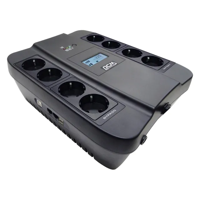 Источник бесперебойного питания Powercom Spider SPD-550U LCD USB, 550 ВА / 330 Вт Источник бесперебойного питания Powercom Spider SPD-550U LCD USB, 550 ВА / 330 Вт
