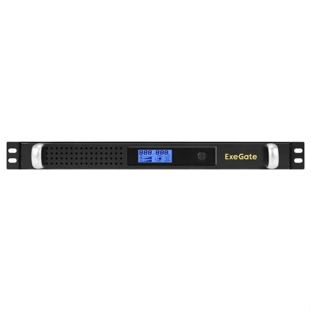 Источник бесперебойного питания ExeGate ServerRM UNL-1000.LCD.AVR.6C13.RJ.USB.1U (EX297834RUS), 1000 ВА / 600 Вт Источник бесперебойного питания ExeGate ServerRM UNL-1000.LCD.AVR.6C13.RJ.USB.1U (EX297834RUS), 1000 ВА / 600 Вт