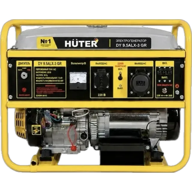 Бензиновый генератор Huter DY 9.5ALX-3 GR