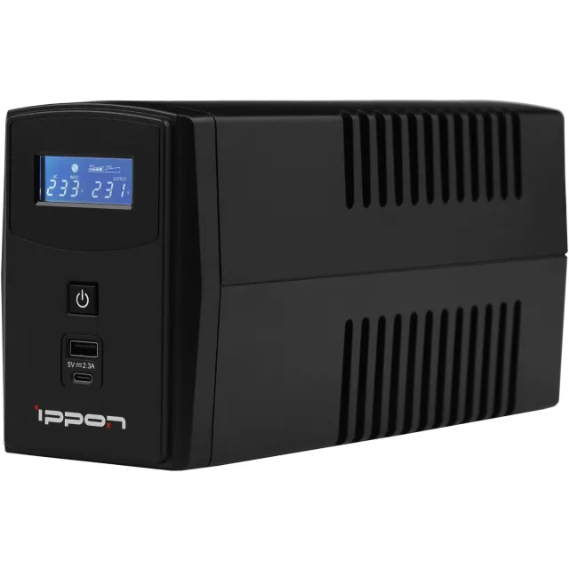 Источник бесперебойного питания Ippon Back Power Pro II Euro 850 (1005575), 850 ВА / 480 Вт Источник бесперебойного питания Ippon Back Power Pro II Euro 850 (1005575), 850 ВА / 480 Вт