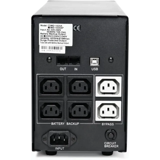 ИБП Powercom Imperial IMD-1025AP, 1025 ВА / 615 Вт ИБП Powercom Imperial IMD-1025AP, 1025 ВА / 615 Вт