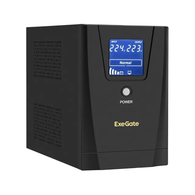 ИБП ExeGate LLB-1500.LCD.AVR.8C13.USB (EP285500RUS), 1500 ВА / 950 Вт ИБП ExeGate LLB-1500.LCD.AVR.8C13.USB (EP285500RUS), 1500 ВА / 950 Вт