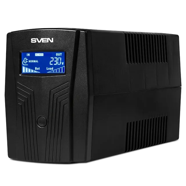 Источник бесперебойного питания SVEN Pro 650 (LCD, USB), 650 ВА / 390 Вт Источник бесперебойного питания SVEN Pro 650 (LCD, USB), 650 ВА / 390 Вт