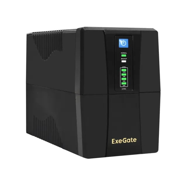 ИБП ExeGate UNB-800.LED.AVR.2SH.RJ.USB (EP285604RUS), 800 ВА / 480 Вт ИБП ExeGate UNB-800.LED.AVR.2SH.RJ.USB (EP285604RUS), 800 ВА / 480 Вт