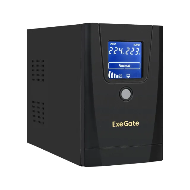 Источник бесперебойного питания ExeGate LLB-900.LCD.AVR.1SH.2C13 (EX292779RUS), 900 ВА / 500 Вт Источник бесперебойного питания ExeGate LLB-900.LCD.AVR.1SH.2C13 (EX292779RUS), 900 ВА / 500 Вт