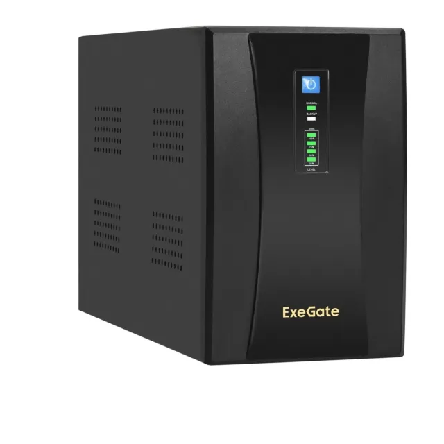 ИБП ExeGate UNB-2000.LED.AVR.1SH.2C13.RJ.USB (EX292607RUS), 2000 ВА / 1200 Вт ИБП ExeGate UNB-2000.LED.AVR.1SH.2C13.RJ.USB (EX292607RUS), 2000 ВА / 1200 Вт