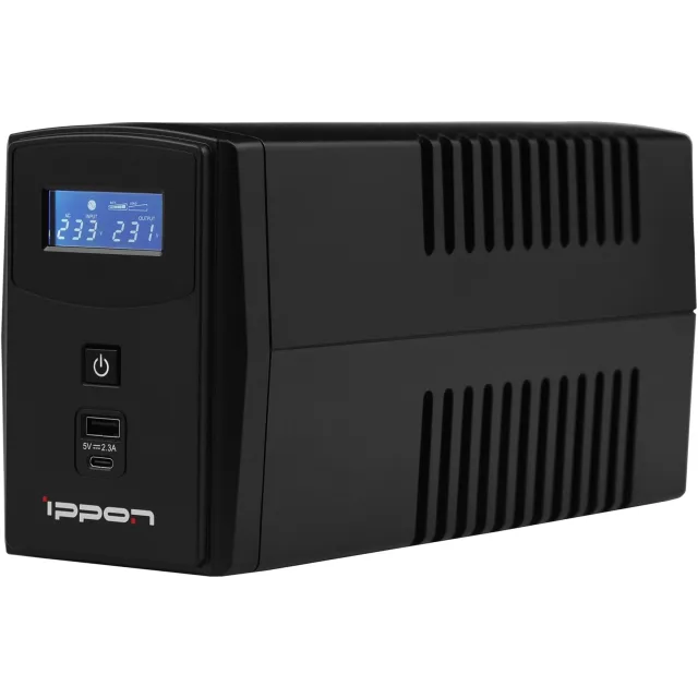 Источник бесперебойного питания Ippon Back Power Pro II 600 (1030300), 600 ВА / 360 Вт Источник бесперебойного питания Ippon Back Power Pro II 600 (1030300), 600 ВА / 360 Вт