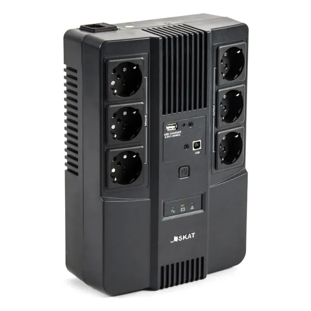 Источник бесперебойного питания Бастион SKAT-UPS 600 AI, 600 ВА / 360 Вт Источник бесперебойного питания Бастион SKAT-UPS 600 AI, 600 ВА / 360 Вт