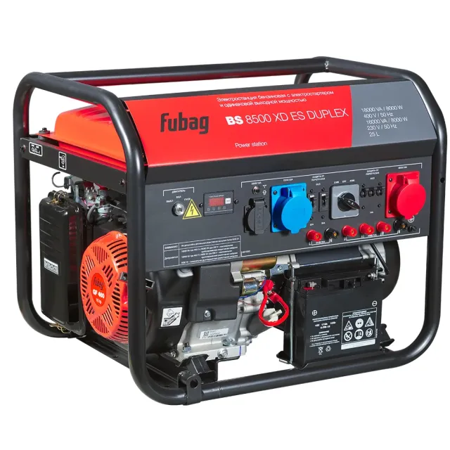 Генератор бензиновый FUBAG BS 8500 XD ES Duplex (641090) 380/220 В, 8.5кВт, с АКБ