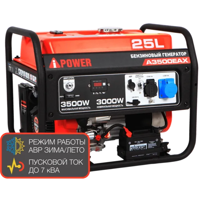 Бензиновый генератор A-iPower A3500EAX
