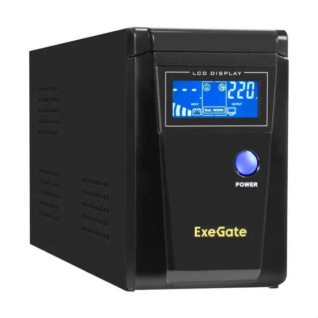 ИБП ExeGate SN-600.LCD.AVR.2SH (EX295980RUS), 600 ВА / 360 Вт ИБП ExeGate SN-600.LCD.AVR.2SH (EX295980RUS), 600 ВА / 360 Вт