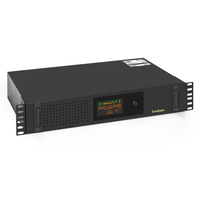 ИБП ExeGate UNL-800.LCD.AVR.2SH.3C13.USB.2U (EX293849RUS), 800 ВА / 480 Вт ИБП ExeGate UNL-800.LCD.AVR.2SH.3C13.USB.2U (EX293849RUS), 800 ВА / 480 Вт