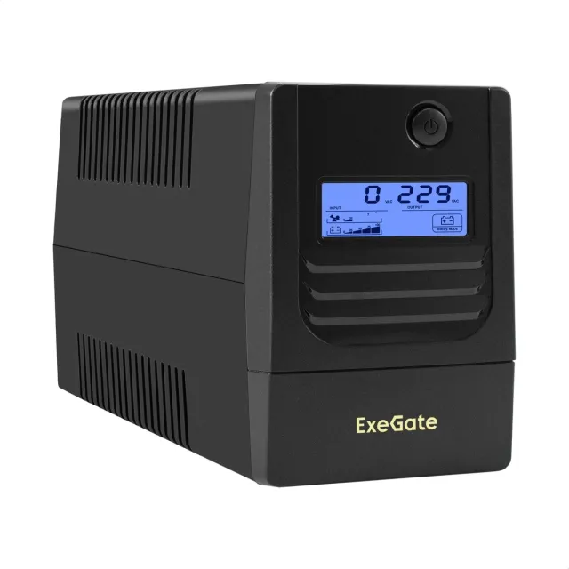 Источник бесперебойного питания ExeGate LB-850.LCD.AVR.4C13 (EX299500RUS), 850 ВА / 510 Вт Источник бесперебойного питания ExeGate LB-850.LCD.AVR.4C13 (EX299500RUS), 850 ВА / 510 Вт