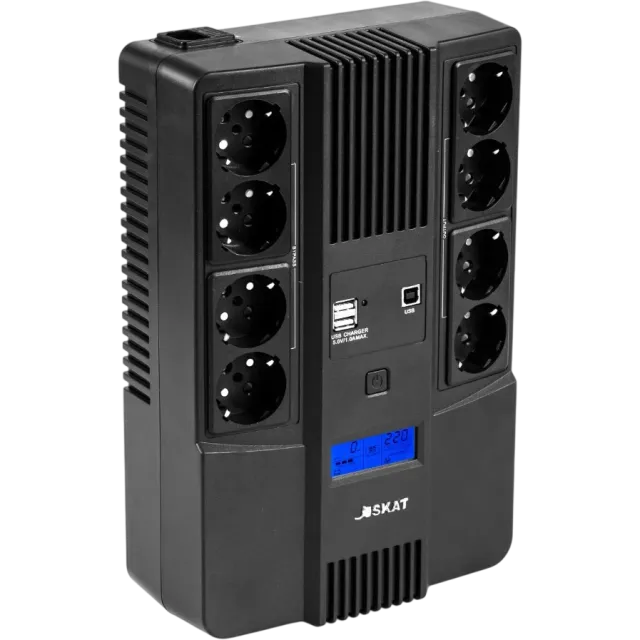 Источник бесперебойного питания Бастион SKAT-UPS 1000-AID-IN-1x9-8, 1000 ВА / 600 Вт Источник бесперебойного питания Бастион SKAT-UPS 1000-AID-IN-1x9-8, 1000 ВА / 600 Вт