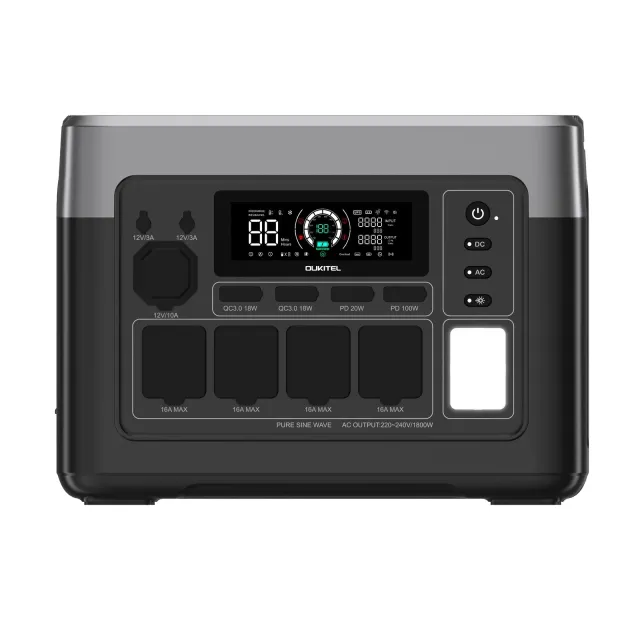 Электростанция портативная OUKITEL P1500E Plus 1800Вт, 1536 Втч, 480000 мАч