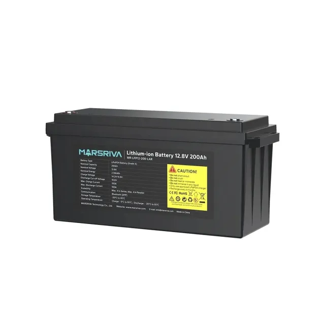 Аккумулятор MARSRIVA MR-LFP12-200-LAR, LiFePO4, 12,8 В