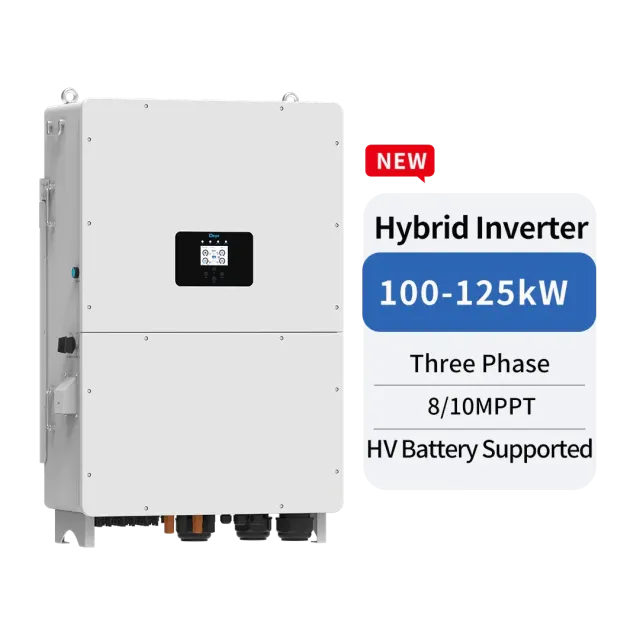 Гибридный солнечный инвертор Deye SUN-125K-SG02HP3-EU-GM10, 125 кВт, HV